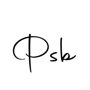 You should practise on your own different ways (Autography-DOLnW) to write your name (Psb) in signature. don't let someone else do it for you. Psb signature style 10 images and pictures png