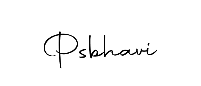 Psbhavi stylish signature style. Best Handwritten Sign (Autography-DOLnW) for my name. Handwritten Signature Collection Ideas for my name Psbhavi. Psbhavi signature style 10 images and pictures png