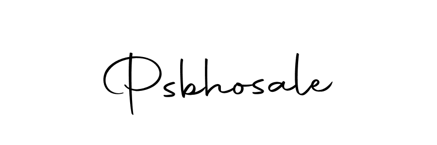 How to make Psbhosale signature? Autography-DOLnW is a professional autograph style. Create handwritten signature for Psbhosale name. Psbhosale signature style 10 images and pictures png