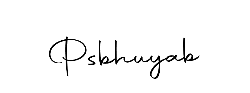 The best way (Autography-DOLnW) to make a short signature is to pick only two or three words in your name. The name Psbhuyab include a total of six letters. For converting this name. Psbhuyab signature style 10 images and pictures png