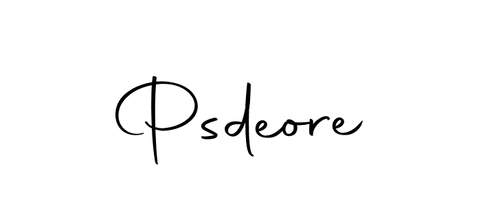 Also we have Psdeore name is the best signature style. Create professional handwritten signature collection using Autography-DOLnW autograph style. Psdeore signature style 10 images and pictures png