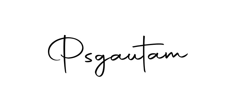 Design your own signature with our free online signature maker. With this signature software, you can create a handwritten (Autography-DOLnW) signature for name Psgautam. Psgautam signature style 10 images and pictures png