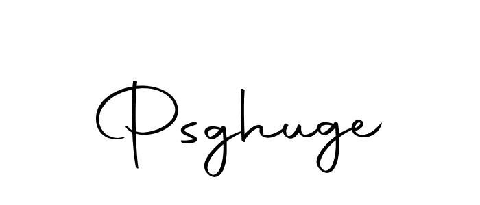 Design your own signature with our free online signature maker. With this signature software, you can create a handwritten (Autography-DOLnW) signature for name Psghuge. Psghuge signature style 10 images and pictures png