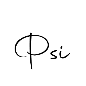 You should practise on your own different ways (Autography-DOLnW) to write your name (Psi) in signature. don't let someone else do it for you. Psi signature style 10 images and pictures png