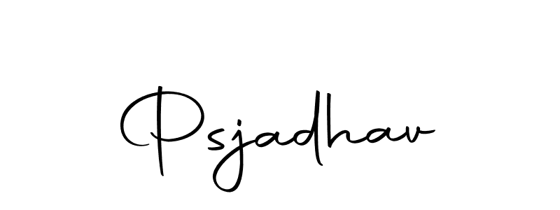 Similarly Autography-DOLnW is the best handwritten signature design. Signature creator online .You can use it as an online autograph creator for name Psjadhav. Psjadhav signature style 10 images and pictures png