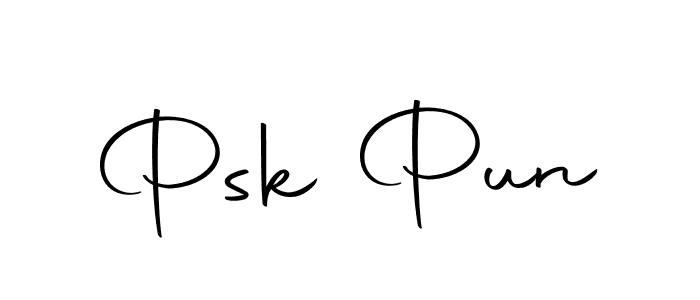 How to make Psk Pun name signature. Use Autography-DOLnW style for creating short signs online. This is the latest handwritten sign. Psk Pun signature style 10 images and pictures png