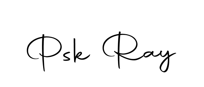 How to make Psk Ray name signature. Use Autography-DOLnW style for creating short signs online. This is the latest handwritten sign. Psk Ray signature style 10 images and pictures png