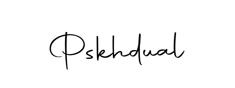 Pskhdual stylish signature style. Best Handwritten Sign (Autography-DOLnW) for my name. Handwritten Signature Collection Ideas for my name Pskhdual. Pskhdual signature style 10 images and pictures png