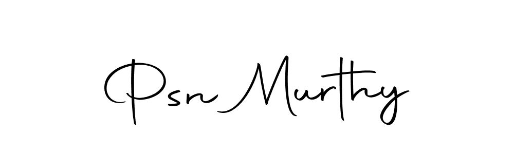 Psn Murthy stylish signature style. Best Handwritten Sign (Autography-DOLnW) for my name. Handwritten Signature Collection Ideas for my name Psn Murthy. Psn Murthy signature style 10 images and pictures png