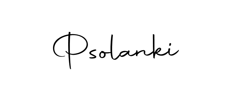How to make Psolanki signature? Autography-DOLnW is a professional autograph style. Create handwritten signature for Psolanki name. Psolanki signature style 10 images and pictures png