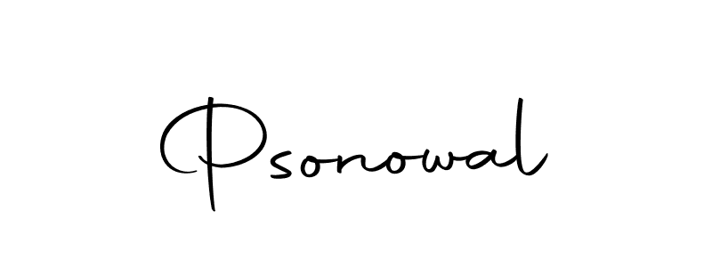 Create a beautiful signature design for name Psonowal. With this signature (Autography-DOLnW) fonts, you can make a handwritten signature for free. Psonowal signature style 10 images and pictures png