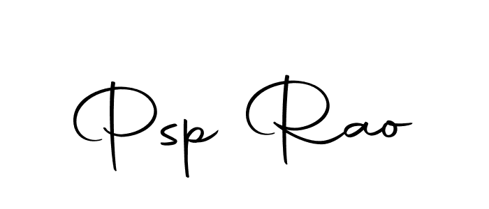 Create a beautiful signature design for name Psp Rao. With this signature (Autography-DOLnW) fonts, you can make a handwritten signature for free. Psp Rao signature style 10 images and pictures png