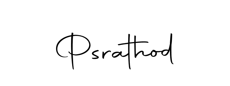 How to make Psrathod signature? Autography-DOLnW is a professional autograph style. Create handwritten signature for Psrathod name. Psrathod signature style 10 images and pictures png