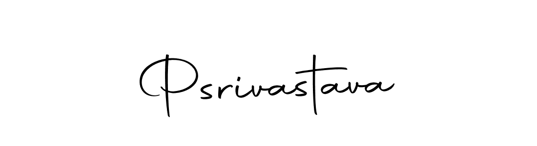 Design your own signature with our free online signature maker. With this signature software, you can create a handwritten (Autography-DOLnW) signature for name Psrivastava. Psrivastava signature style 10 images and pictures png