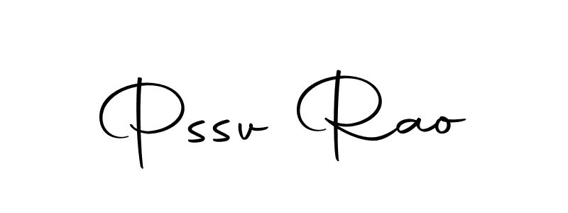 You should practise on your own different ways (Autography-DOLnW) to write your name (Pssv Rao) in signature. don't let someone else do it for you. Pssv Rao signature style 10 images and pictures png