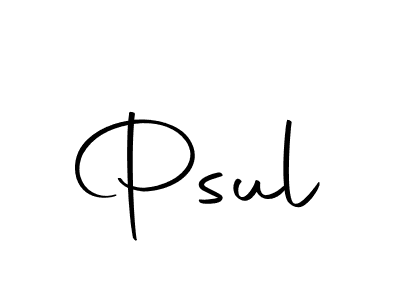 You can use this online signature creator to create a handwritten signature for the name Psul. This is the best online autograph maker. Psul signature style 10 images and pictures png