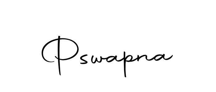 The best way (Autography-DOLnW) to make a short signature is to pick only two or three words in your name. The name Pswapna include a total of six letters. For converting this name. Pswapna signature style 10 images and pictures png