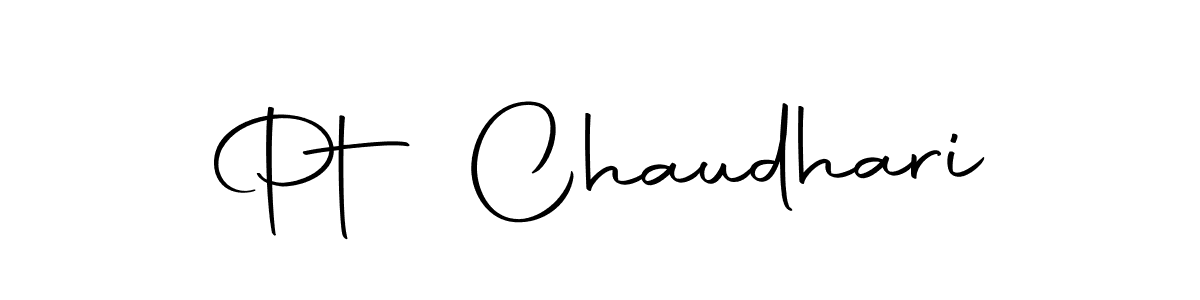 Design your own signature with our free online signature maker. With this signature software, you can create a handwritten (Autography-DOLnW) signature for name Pt Chaudhari. Pt Chaudhari signature style 10 images and pictures png