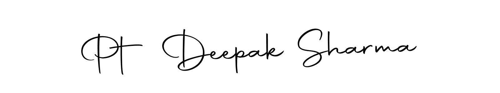 Create a beautiful signature design for name Pt Deepak Sharma. With this signature (Autography-DOLnW) fonts, you can make a handwritten signature for free. Pt Deepak Sharma signature style 10 images and pictures png