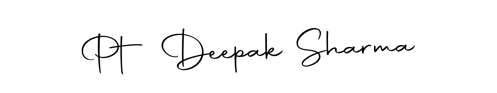 Create a beautiful signature design for name Pt Deepak Sharma. With this signature (Autography-DOLnW) fonts, you can make a handwritten signature for free. Pt Deepak Sharma signature style 10 images and pictures png