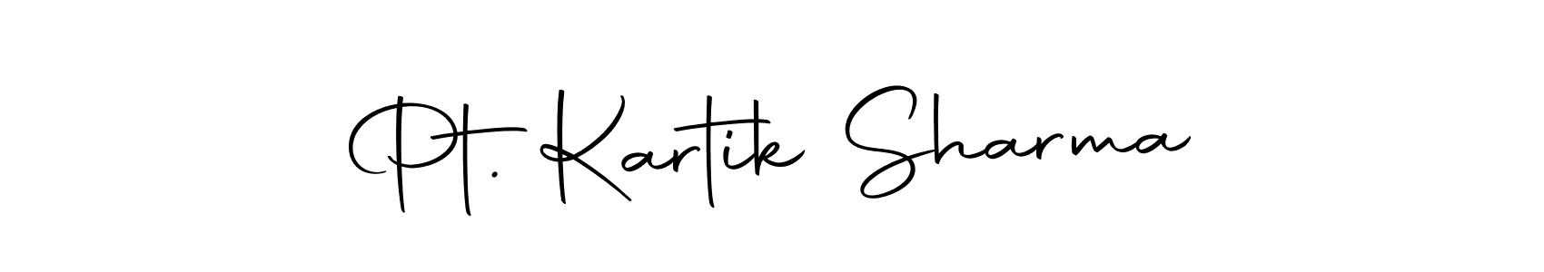 Design your own signature with our free online signature maker. With this signature software, you can create a handwritten (Autography-DOLnW) signature for name Pt. Kartik Sharma. Pt. Kartik Sharma signature style 10 images and pictures png