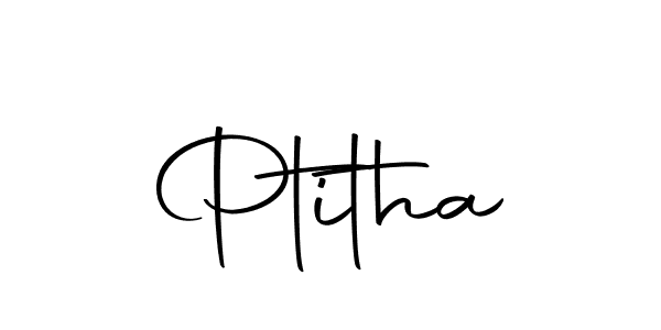 Use a signature maker to create a handwritten signature online. With this signature software, you can design (Autography-DOLnW) your own signature for name Ptitha. Ptitha signature style 10 images and pictures png