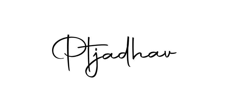 Make a beautiful signature design for name Ptjadhav. Use this online signature maker to create a handwritten signature for free. Ptjadhav signature style 10 images and pictures png