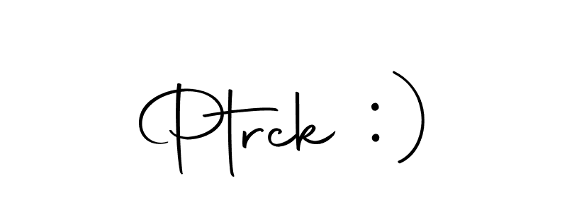 How to make Ptrck :) name signature. Use Autography-DOLnW style for creating short signs online. This is the latest handwritten sign. Ptrck :) signature style 10 images and pictures png