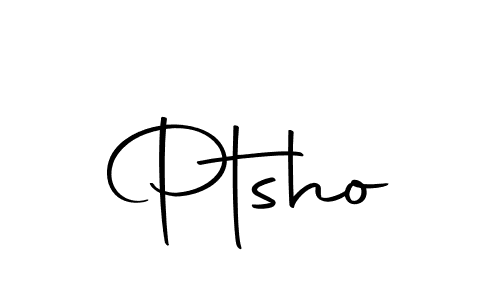You should practise on your own different ways (Autography-DOLnW) to write your name (Ptsho) in signature. don't let someone else do it for you. Ptsho signature style 10 images and pictures png