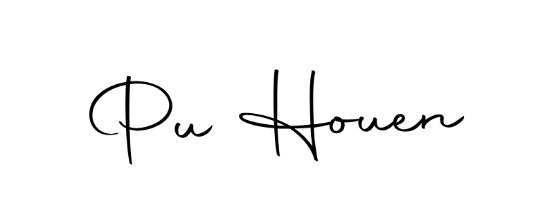 Best and Professional Signature Style for Pu Houen. Autography-DOLnW Best Signature Style Collection. Pu Houen signature style 10 images and pictures png