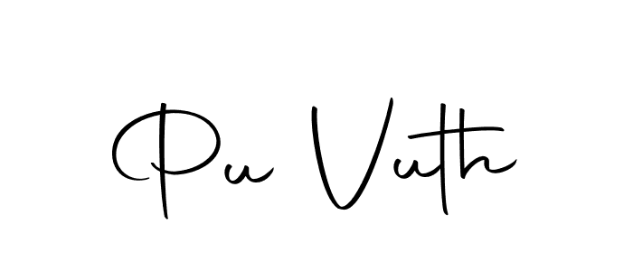 How to make Pu Vuth name signature. Use Autography-DOLnW style for creating short signs online. This is the latest handwritten sign. Pu Vuth signature style 10 images and pictures png