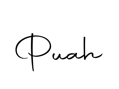 Use a signature maker to create a handwritten signature online. With this signature software, you can design (Autography-DOLnW) your own signature for name Puah. Puah signature style 10 images and pictures png