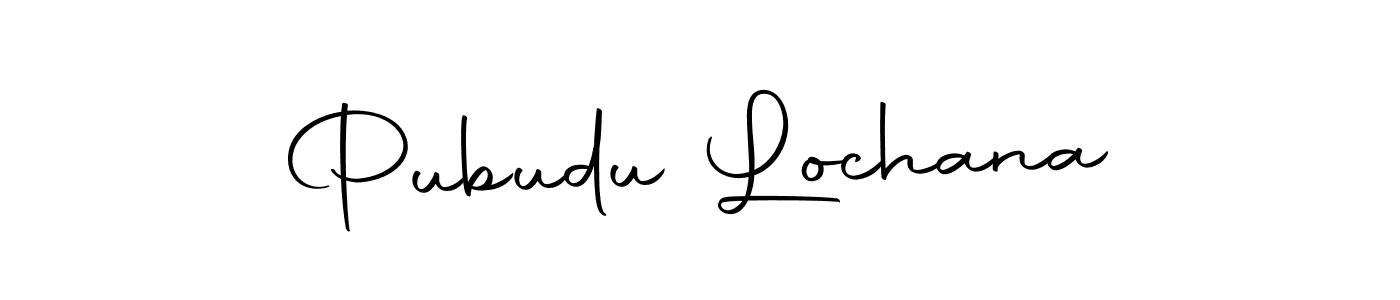 Design your own signature with our free online signature maker. With this signature software, you can create a handwritten (Autography-DOLnW) signature for name Pubudu Lochana. Pubudu Lochana signature style 10 images and pictures png