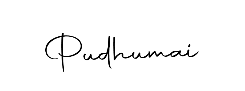 How to make Pudhumai name signature. Use Autography-DOLnW style for creating short signs online. This is the latest handwritten sign. Pudhumai signature style 10 images and pictures png