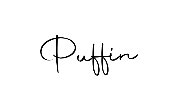 The best way (Autography-DOLnW) to make a short signature is to pick only two or three words in your name. The name Puffin include a total of six letters. For converting this name. Puffin signature style 10 images and pictures png