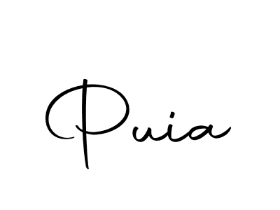 Create a beautiful signature design for name Puia. With this signature (Autography-DOLnW) fonts, you can make a handwritten signature for free. Puia signature style 10 images and pictures png