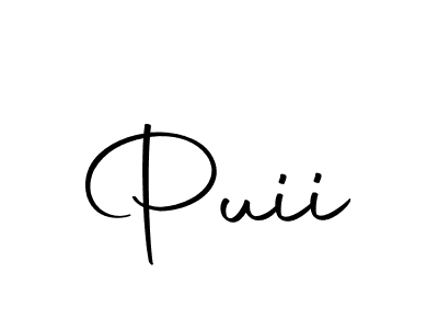 You should practise on your own different ways (Autography-DOLnW) to write your name (Puii) in signature. don't let someone else do it for you. Puii signature style 10 images and pictures png