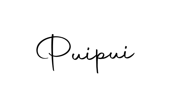 Create a beautiful signature design for name Puipui. With this signature (Autography-DOLnW) fonts, you can make a handwritten signature for free. Puipui signature style 10 images and pictures png