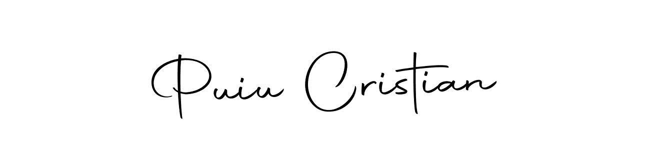 Make a short Puiu Cristian signature style. Manage your documents anywhere anytime using Autography-DOLnW. Create and add eSignatures, submit forms, share and send files easily. Puiu Cristian signature style 10 images and pictures png