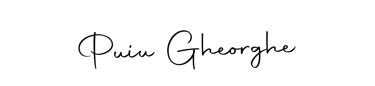 You can use this online signature creator to create a handwritten signature for the name Puiu Gheorghe. This is the best online autograph maker. Puiu Gheorghe signature style 10 images and pictures png
