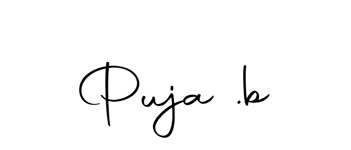 Use a signature maker to create a handwritten signature online. With this signature software, you can design (Autography-DOLnW) your own signature for name Puja .b. Puja .b signature style 10 images and pictures png