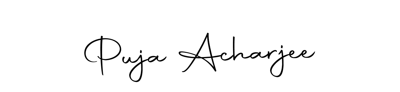 Make a beautiful signature design for name Puja Acharjee. Use this online signature maker to create a handwritten signature for free. Puja Acharjee signature style 10 images and pictures png