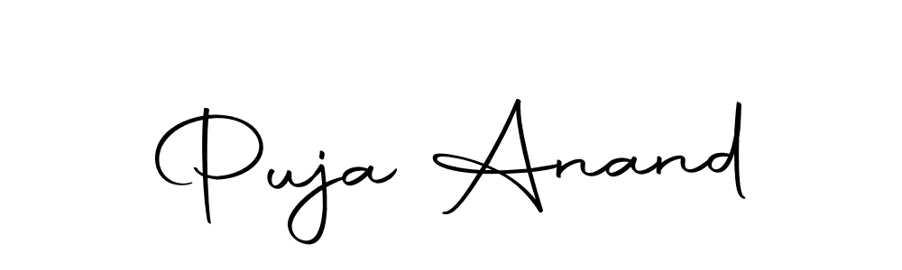 Also we have Puja Anand name is the best signature style. Create professional handwritten signature collection using Autography-DOLnW autograph style. Puja Anand signature style 10 images and pictures png