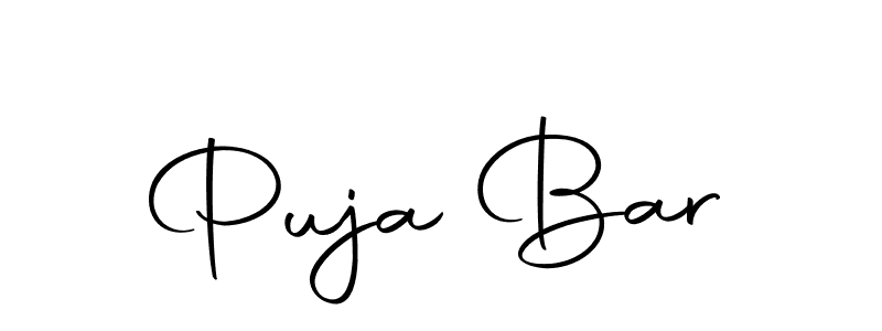 Puja Bar stylish signature style. Best Handwritten Sign (Autography-DOLnW) for my name. Handwritten Signature Collection Ideas for my name Puja Bar. Puja Bar signature style 10 images and pictures png