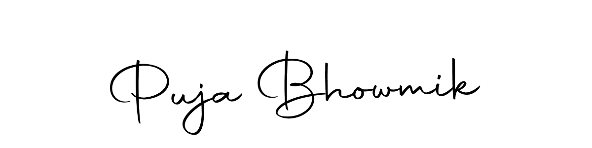 Autography-DOLnW is a professional signature style that is perfect for those who want to add a touch of class to their signature. It is also a great choice for those who want to make their signature more unique. Get Puja Bhowmik name to fancy signature for free. Puja Bhowmik signature style 10 images and pictures png