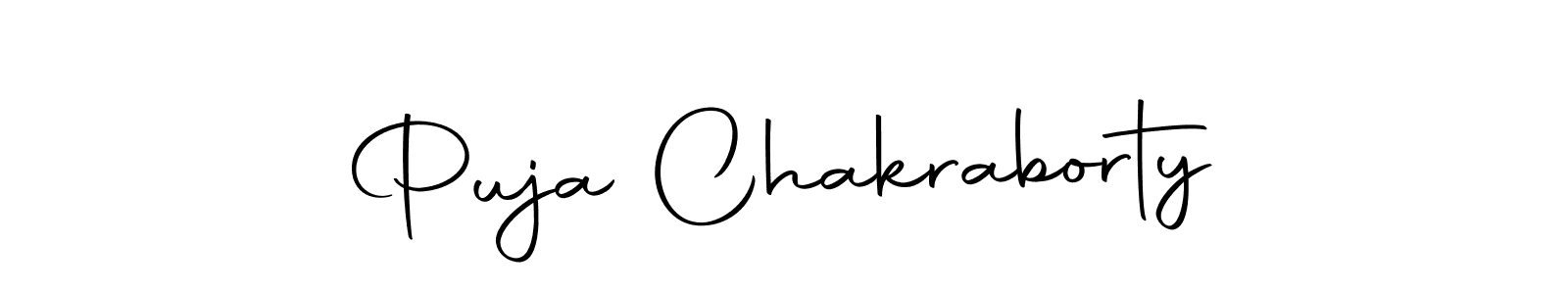 Puja Chakraborty stylish signature style. Best Handwritten Sign (Autography-DOLnW) for my name. Handwritten Signature Collection Ideas for my name Puja Chakraborty. Puja Chakraborty signature style 10 images and pictures png