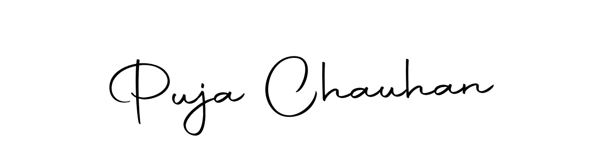 You can use this online signature creator to create a handwritten signature for the name Puja Chauhan. This is the best online autograph maker. Puja Chauhan signature style 10 images and pictures png