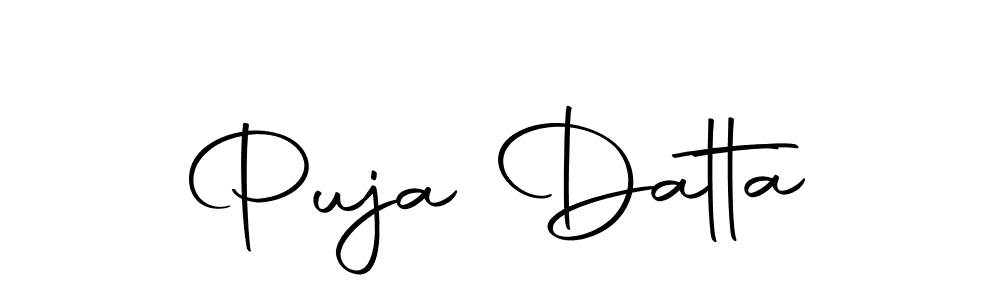 How to make Puja Datta name signature. Use Autography-DOLnW style for creating short signs online. This is the latest handwritten sign. Puja Datta signature style 10 images and pictures png