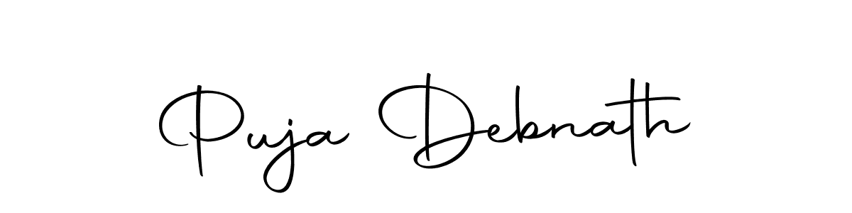 Create a beautiful signature design for name Puja Debnath. With this signature (Autography-DOLnW) fonts, you can make a handwritten signature for free. Puja Debnath signature style 10 images and pictures png