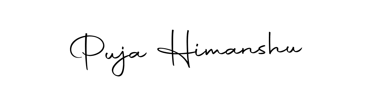 You can use this online signature creator to create a handwritten signature for the name Puja Himanshu. This is the best online autograph maker. Puja Himanshu signature style 10 images and pictures png
